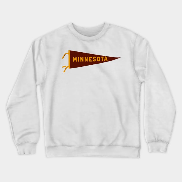 Minnesota Pennant Crewneck Sweatshirt by zsonn